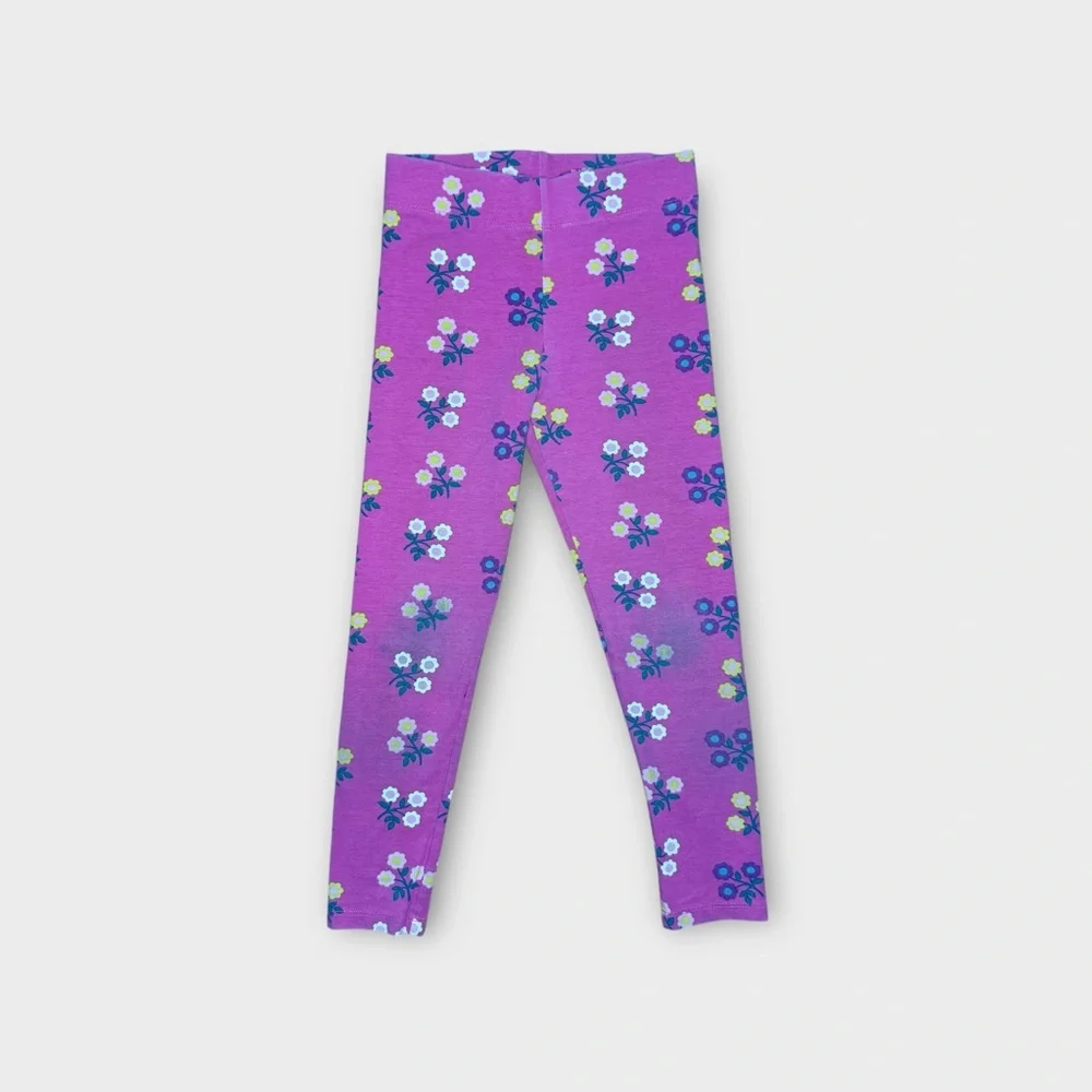 Mini Boden Floral Pattern Pink Leggings